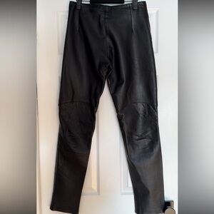 Vintage Leather High Waist Pants